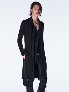 【予約品 6月29日(月) 締切】Heat Tech BEATENJIKU Stole Cardigan / ストールカーディガン / ブラック