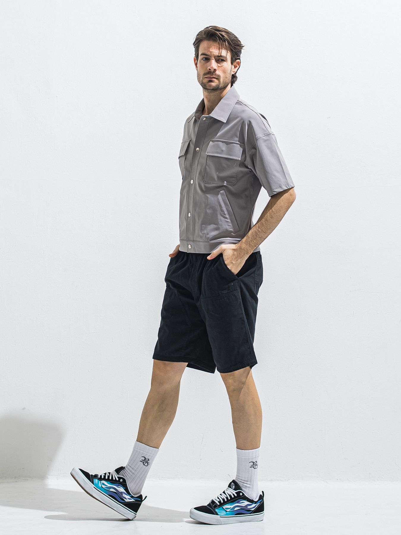 【予約品 2月15日(日) 18:00 締切】CPO HALE SHIRTS JK / CPOハーフスリーブジャケット / グレー