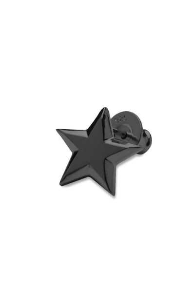《予約受注品》 STAR CHARM PIERCED ピアス / MATTE BK 【IVXLCDM】 ご注文から約1ヶ月後に出荷