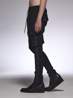 《予約品》 HighTensionJersey CargoPants / ハイテンションジャージカーゴパンツ / ブラック