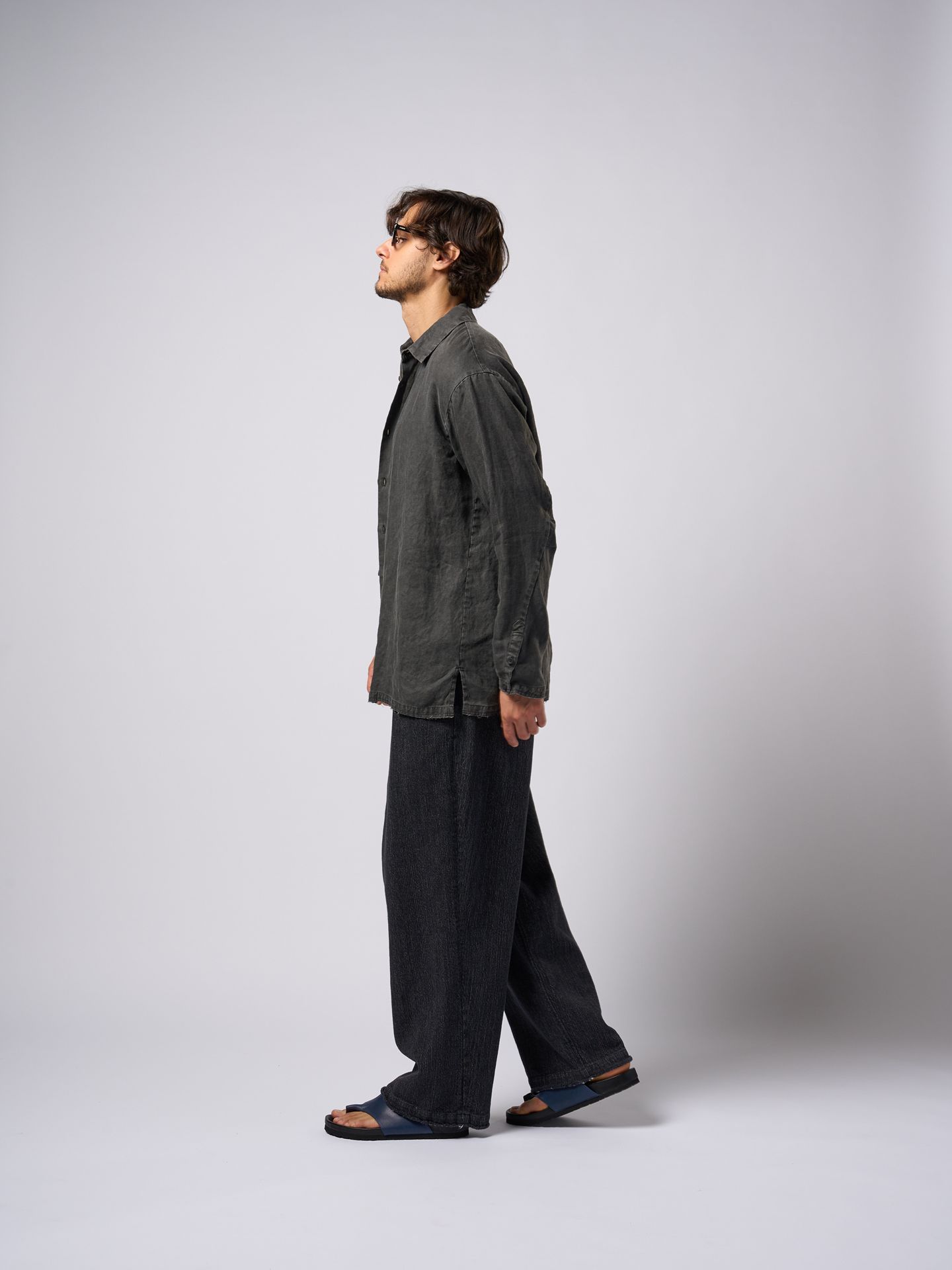 【予約品9月19日 10時締め】 shirt jacket / シャツジャケット / ブラック