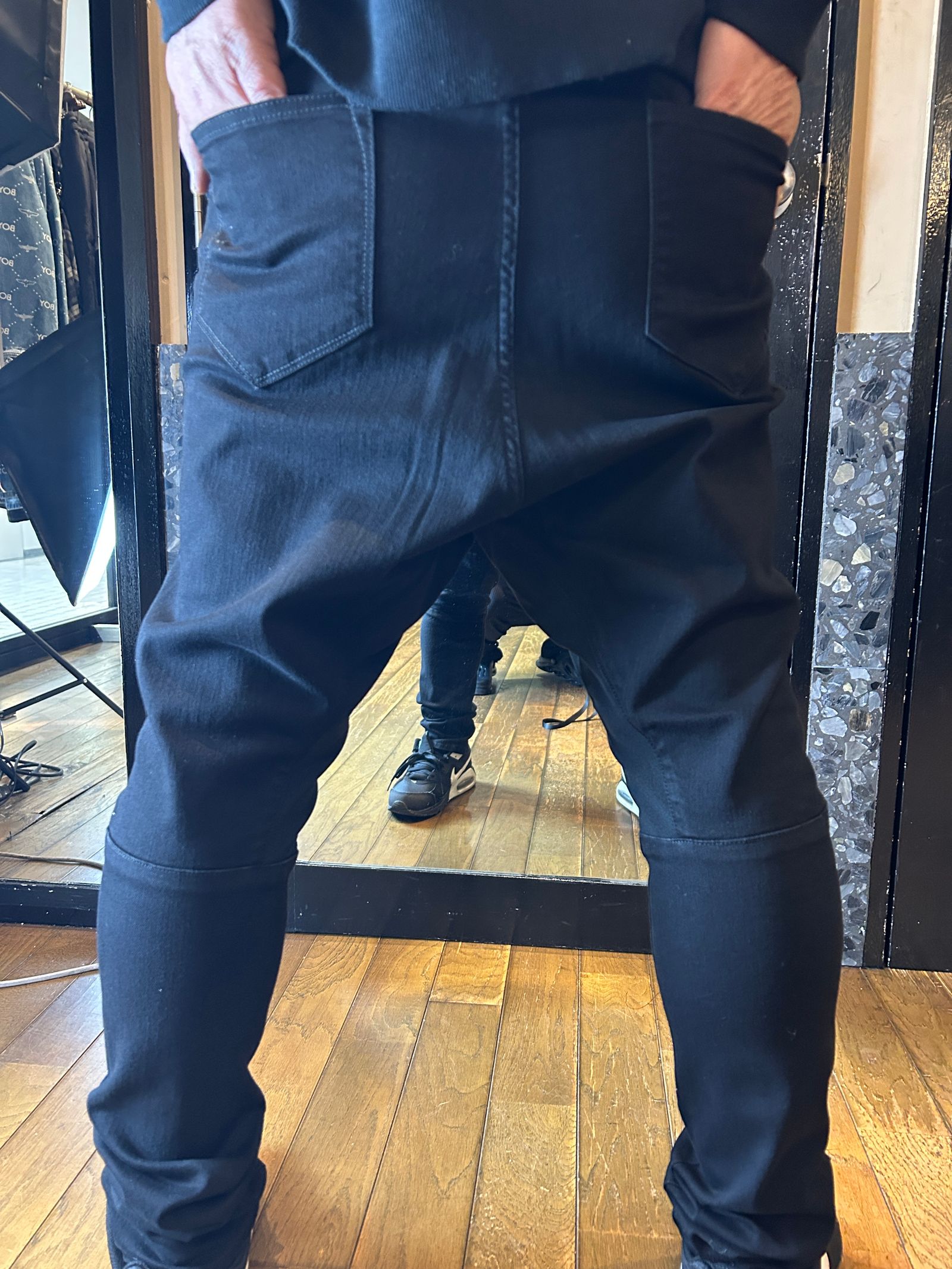 ys Yuji SUGENO | Hybrid Denim Sarrouel Skinny Pants