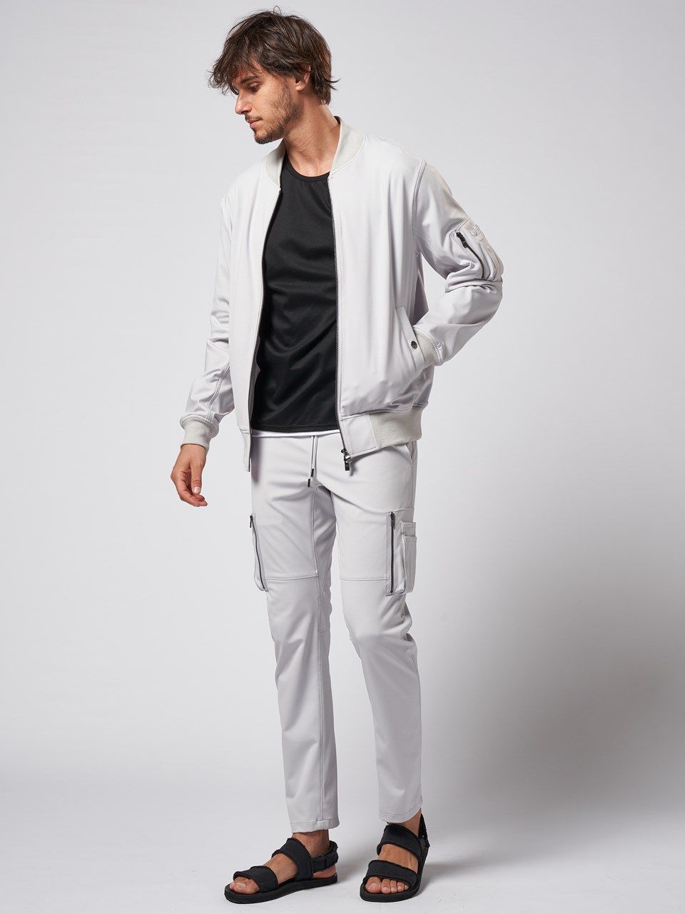《予約品》 sweater's cut S/S / Tシャツ / ブラック×ホワイト