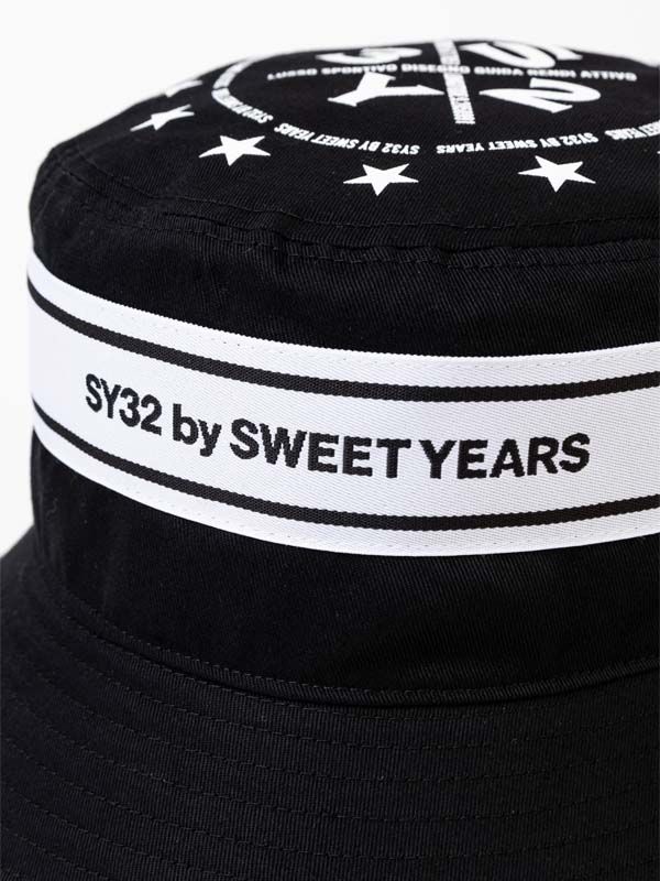 TAPE DESIGN BUCKET HAT ｜ブラック 【SY32 by SWEET YEARS 】