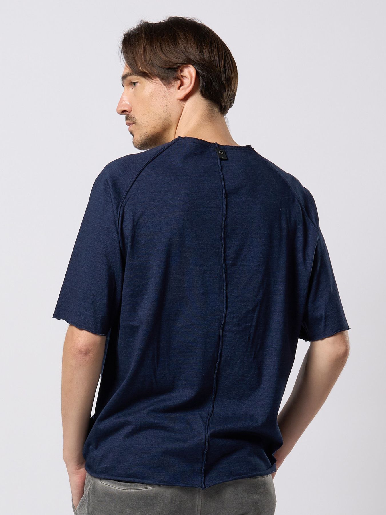 【予約品 9月23日(火) 締切】vintage loose pin-tuck S/S / ヴィンテージ ルーズピンタック ショートスリーブ / インディゴ