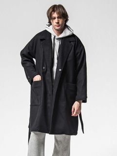 【予約品 】GOWN OVER COAT / ガウンオーバーコート / ブラック