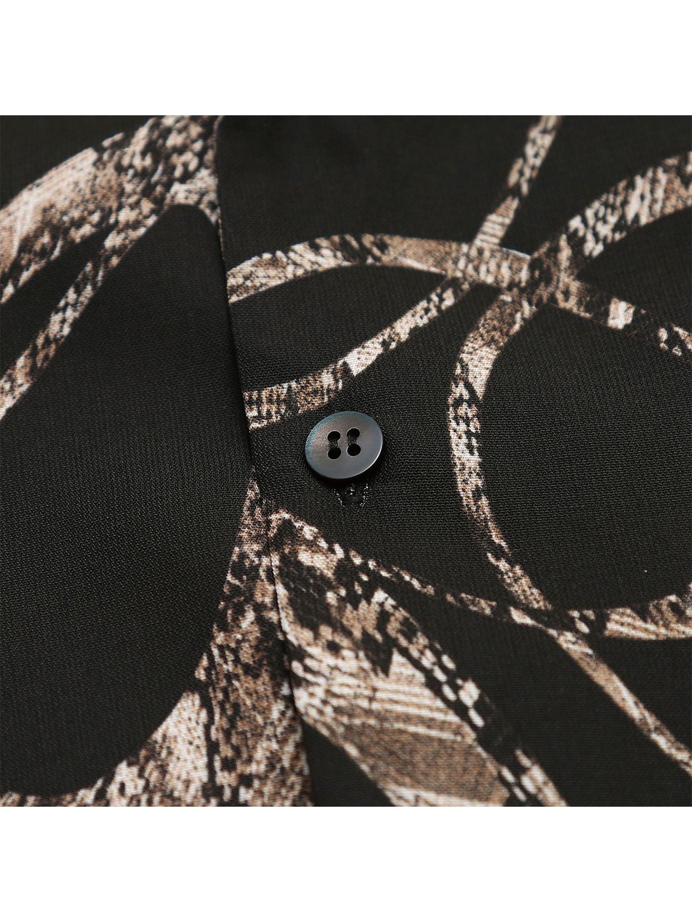 ORBIT SHIRTS / ループ柄シャツ / ブラック【QUOLT】