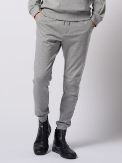 【予約品 9月23日(火) 締切】basic rib sweat pants / ベーシック リブスウェットパンツ / 杢グレー
