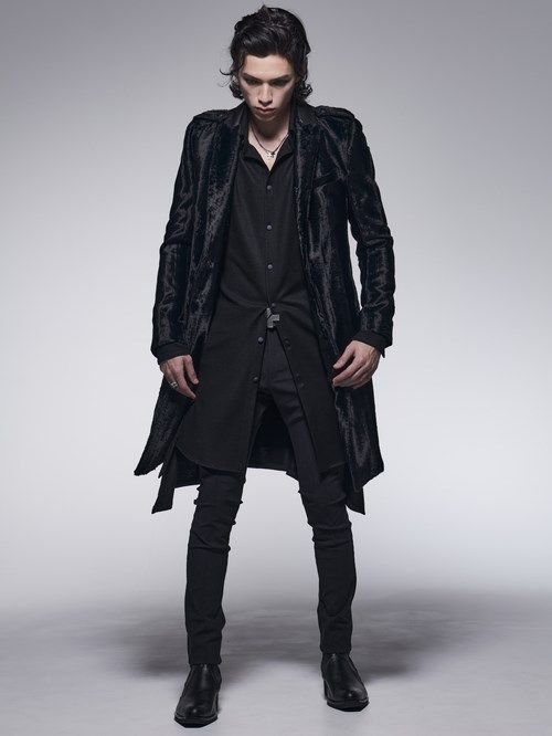 《予約品》 LongPeackedJacket / ロングジャケット / ブラック 【kiryuyrik】 10月以降入荷予定