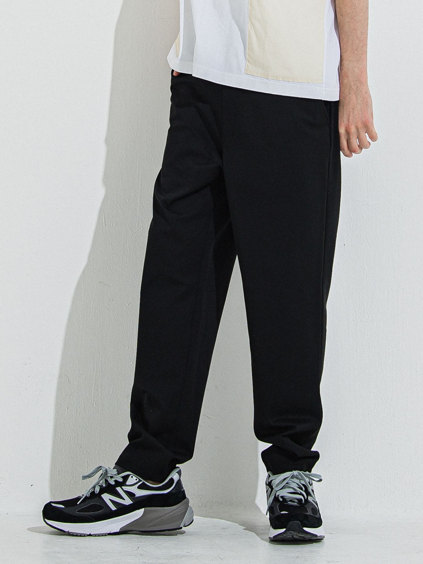 【予約品 】PAT WIDE EASY PANTS / パットワイドイージーパンツ / ブラック
