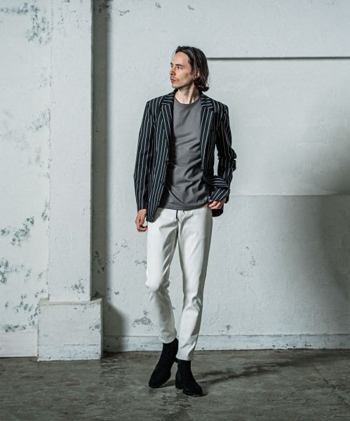 《予約11月17日19時締め》 GARY JACKET / テーラードジャケット / ブラックストライブ