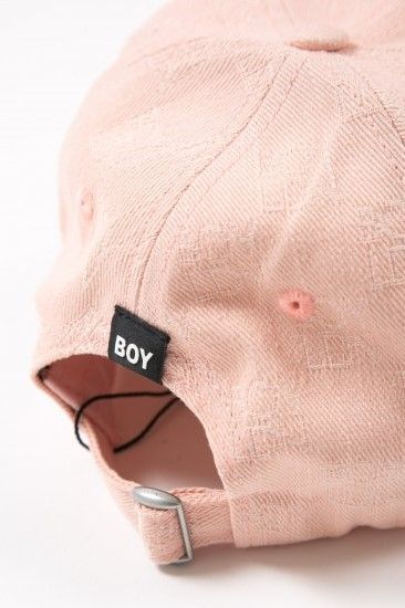 LOGO JACQUARD CAP キャップ / PINK 【BOY LONDON】
