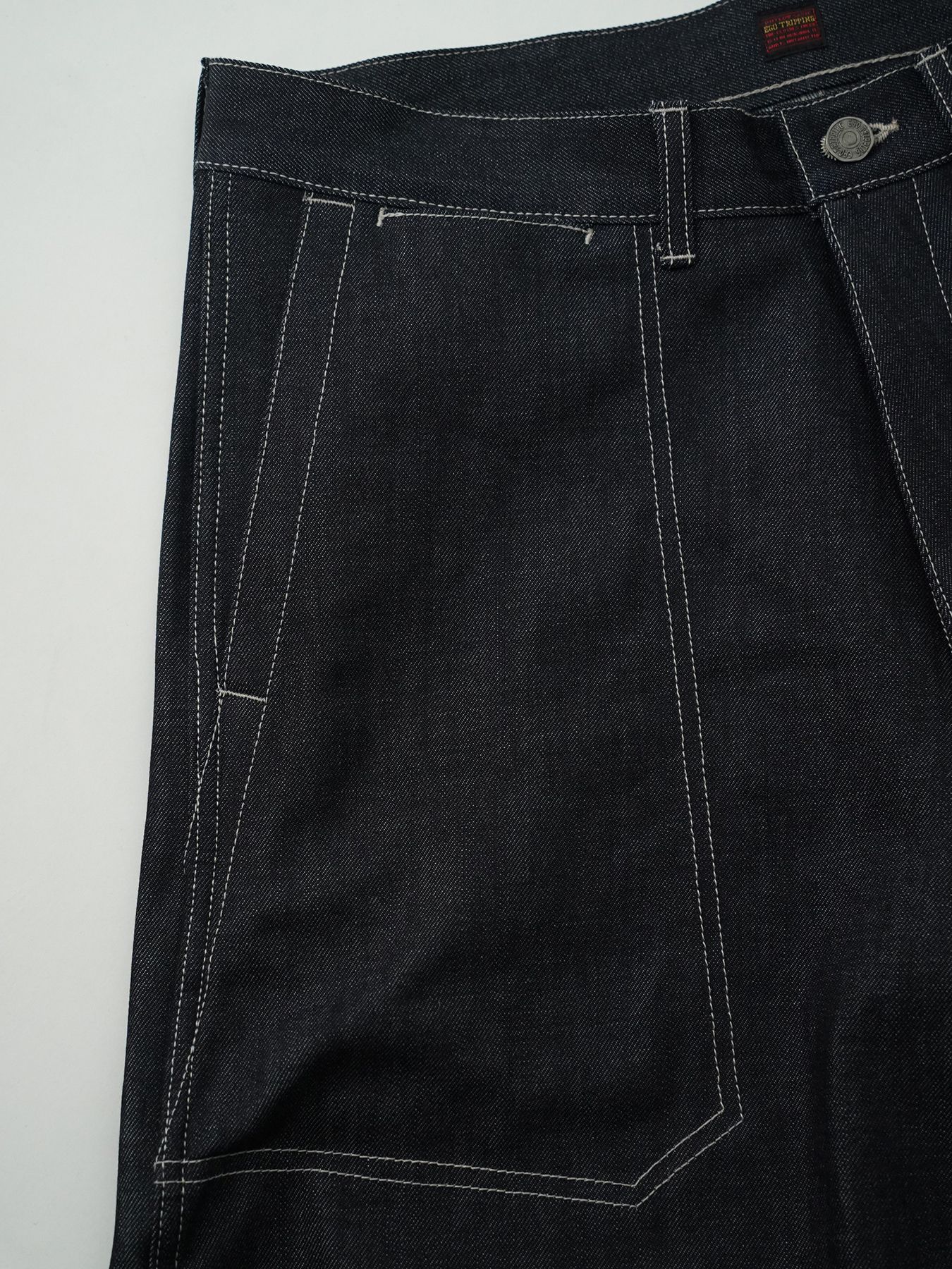 【予約品 5月6日(水) 締切】USN-DENIMTROUSERS / デニムミリタリーパンツ / インディゴ × 生成りステッチ