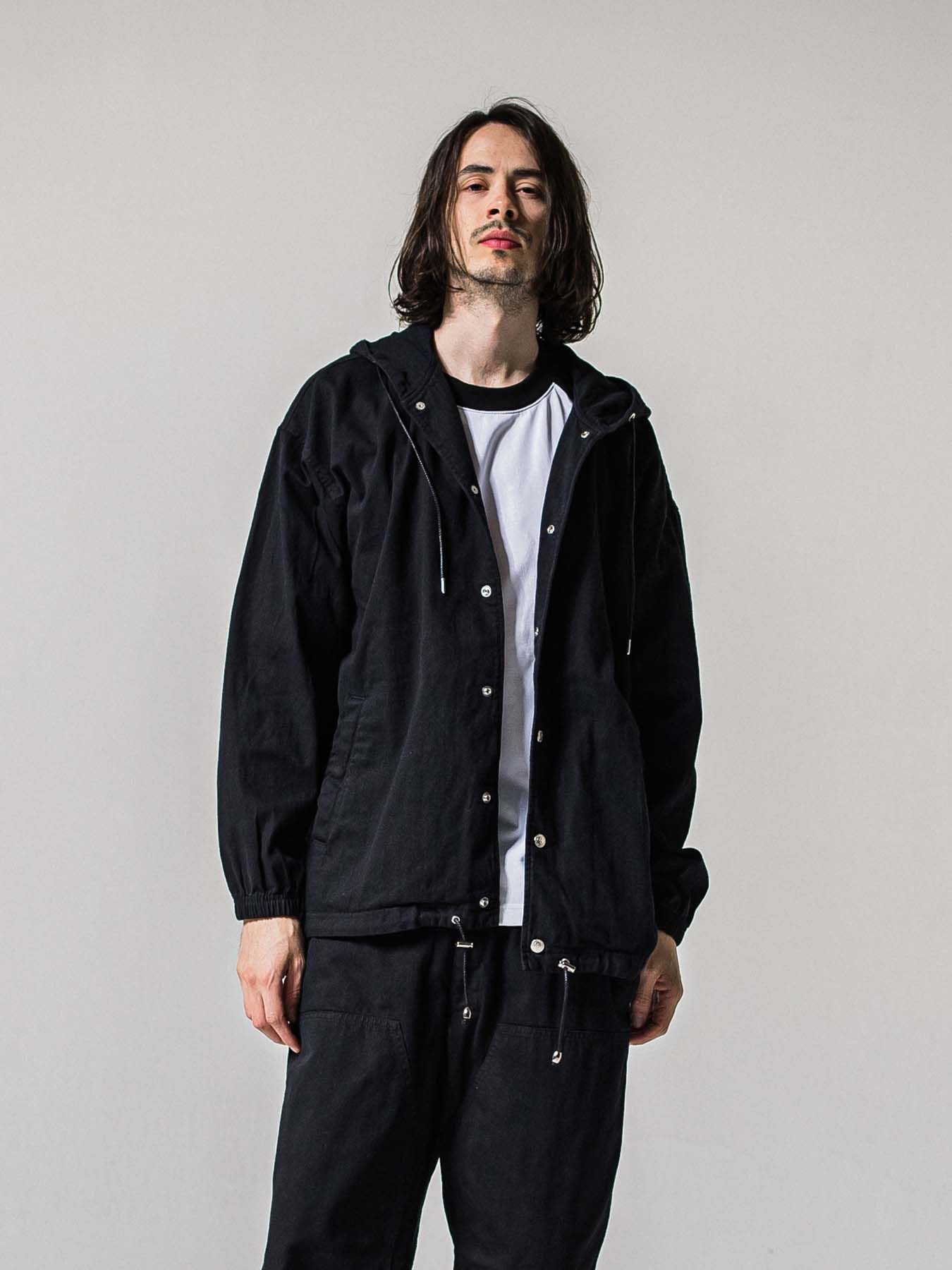 【予約品 11月16日(日) 締切】COACH HOODIE / コーチジャケットパーカー / ブラック