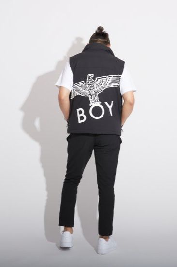 BOY EAGLE DOWN VEST/ ブラック 【BOY LONDON】