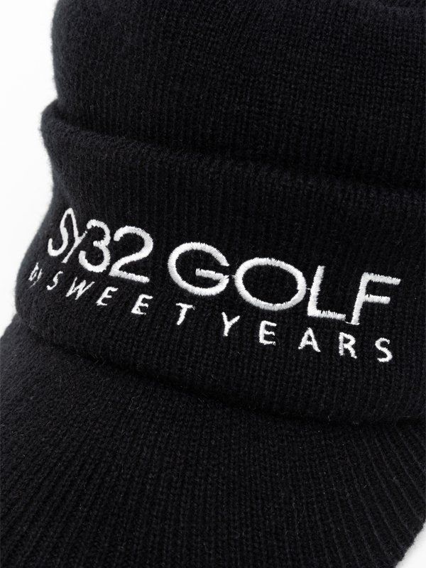 KNIT WORK CAP｜ブラック 【SY32 by SWEET YEARS GOLF】