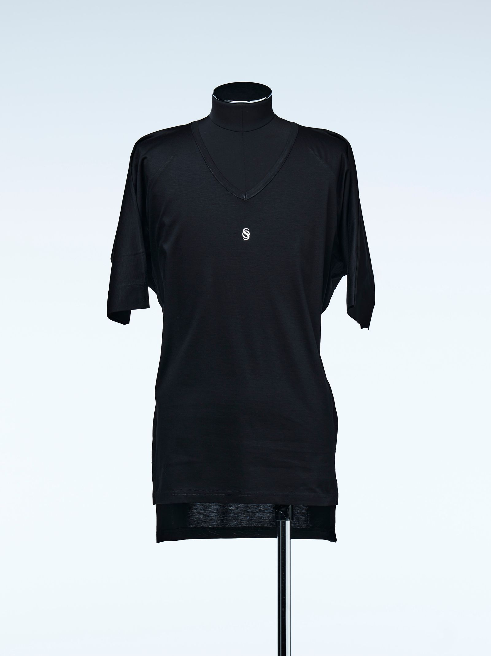 《予約品》 ViscoseOrganicVneckDolmanT-Shirt / Tシャツ  / ブラック 【THE ONENESS】 5月中入荷予定