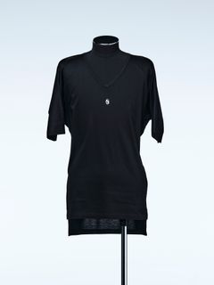 《予約品》 ViscoseOrganicVneckDolmanT-Shirt / Tシャツ  / ブラック 【THE ONENESS】 5月中入荷予定