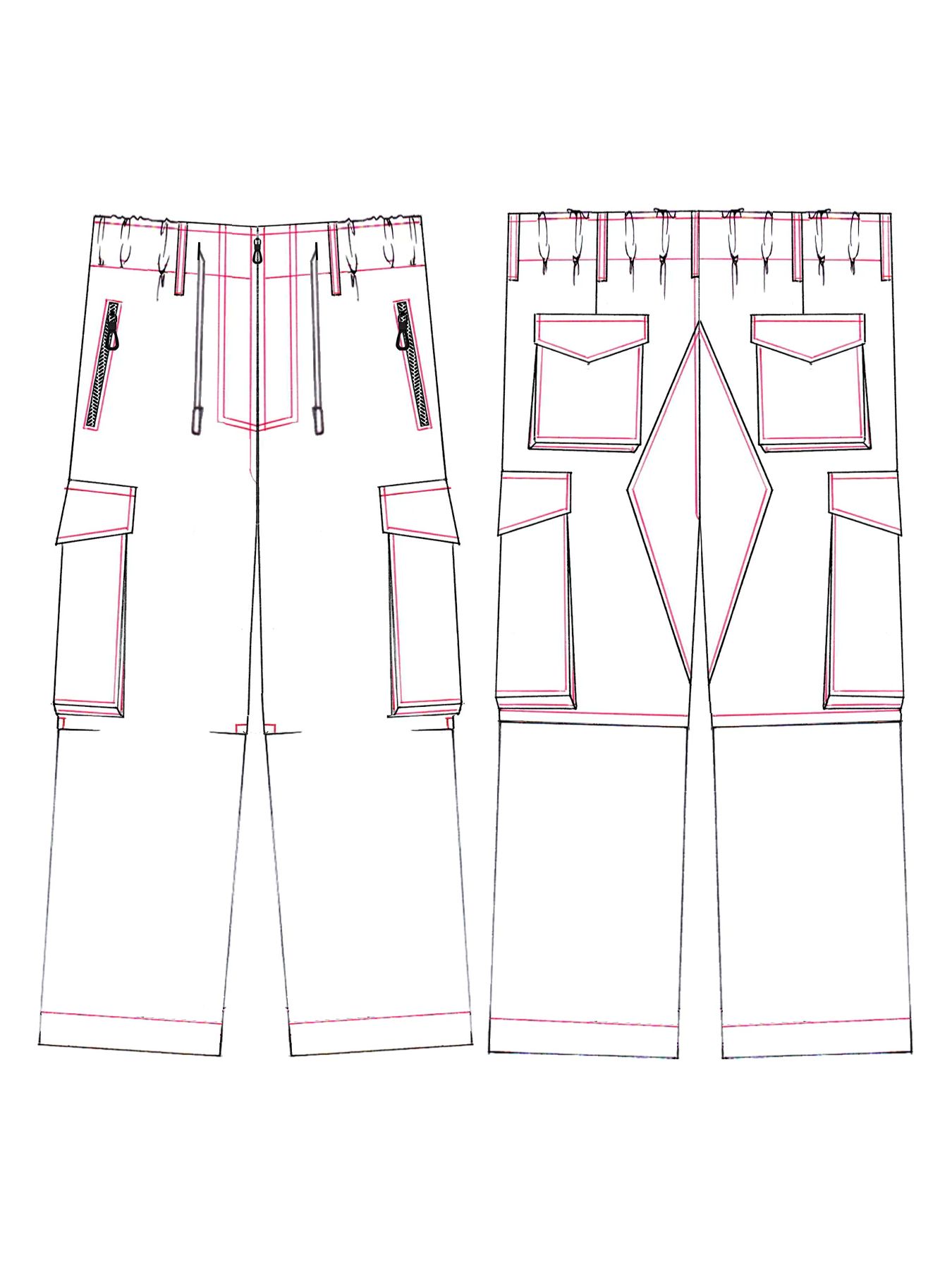 【予約品 10月26日(日) 締切】Cargo Pants / カーゴパンツ / ブラック