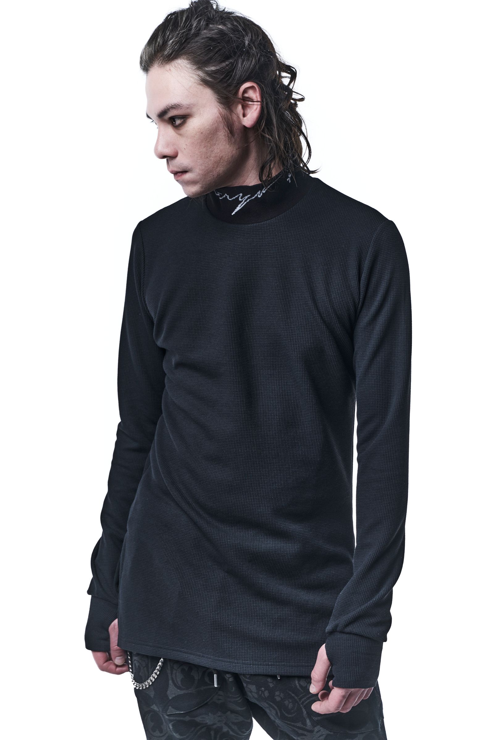 MockNeckLongSleevesT Waffle 【kiryuyrik】 MockNeckLongSleevesT Waffle 【kiryuyrik】