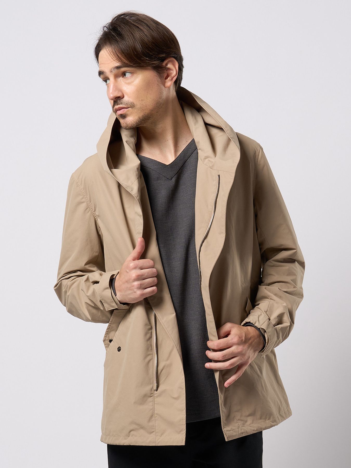 【予約品 9月23日(火) 締切】wrap field parka / ラップフィールドパーカ / ベージュ