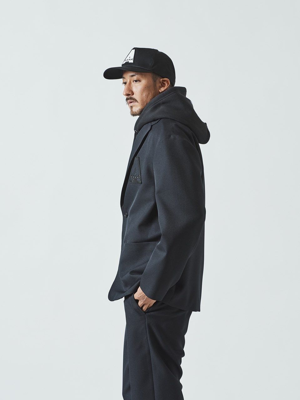 (予約品) muta Relax Fit Tailored JKT / イージーテーラードジャケット / ブラック 【Acanthus×muta】10月上旬頃入荷予定