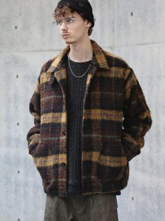【予約品】WOOLY JKT / ブラウン×マスタード【QUOLT】