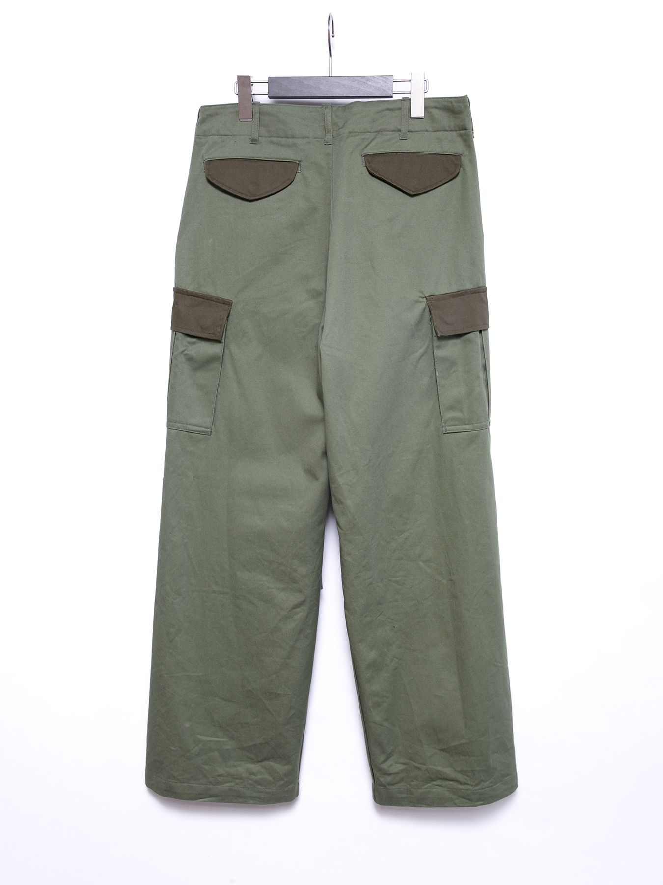 【予約品 4月6日(月) 締切】Cotton High-count Chino cloth Cargo Pants / コットン ハイカウント チノクロス カーゴパンツ / オリーブ