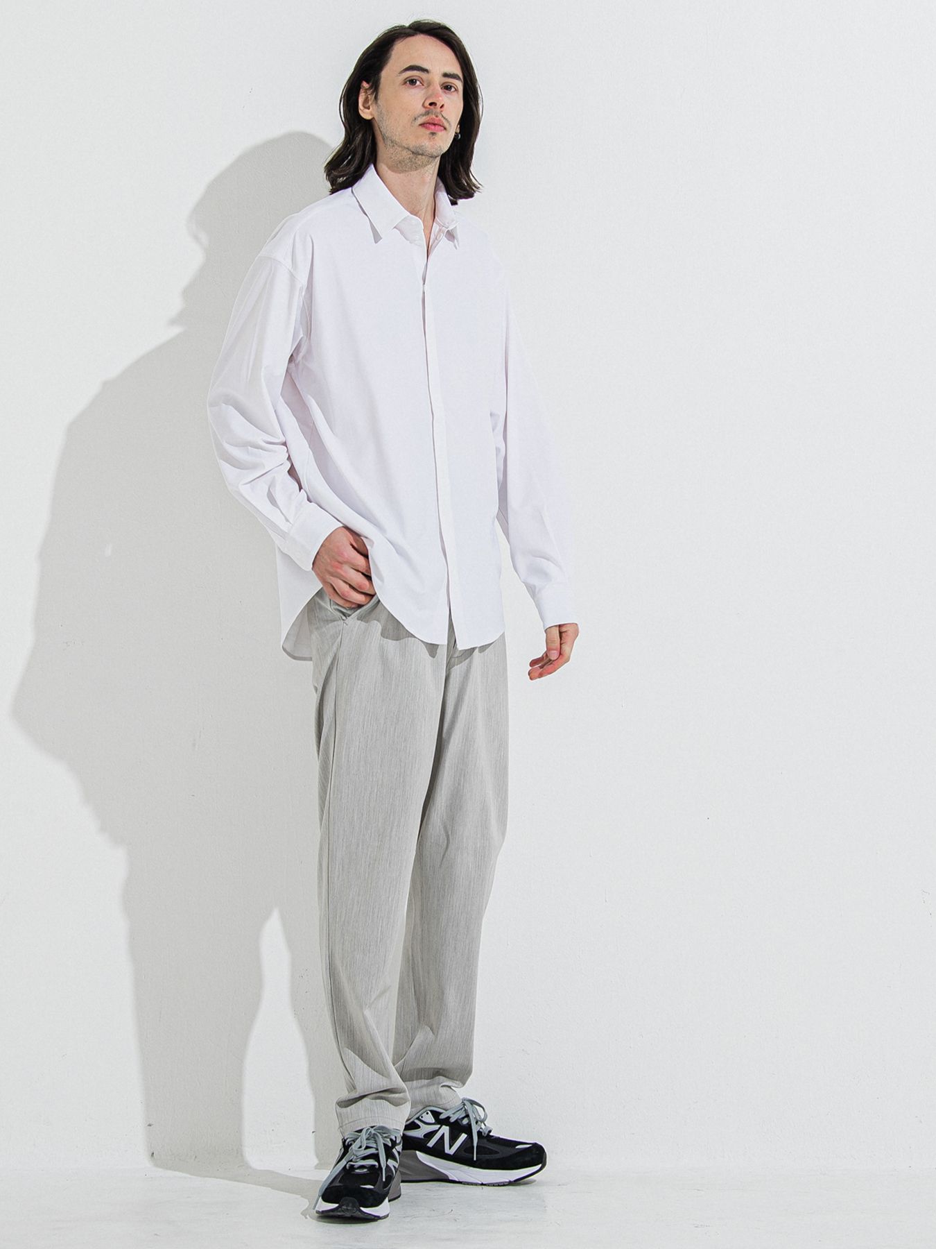 【予約品 】PAT WIDE EASY PANTS / パットワイドイージーパンツ / グレー