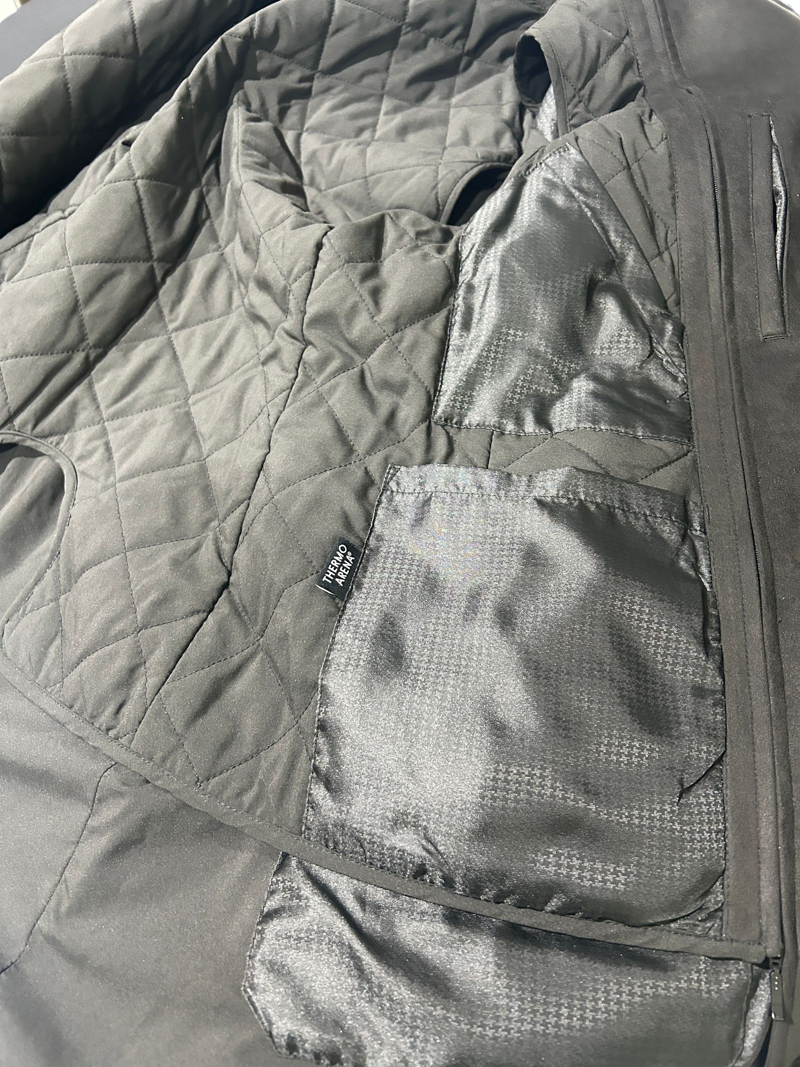 ベストライナー付き スタンドコート撥水性 ブラック【NICOLE CLUB FOR MEN】