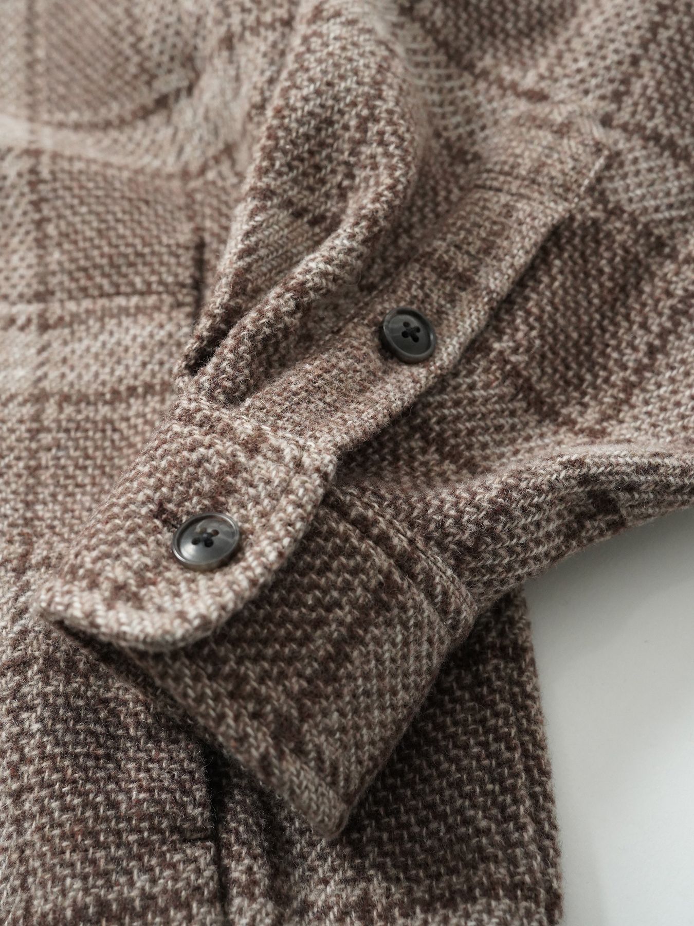 【予約品 5月6日(水) 締切】WOOLCHECK-SPORTJACKET / ヴィンテージシャツジャケット / ブラウン系