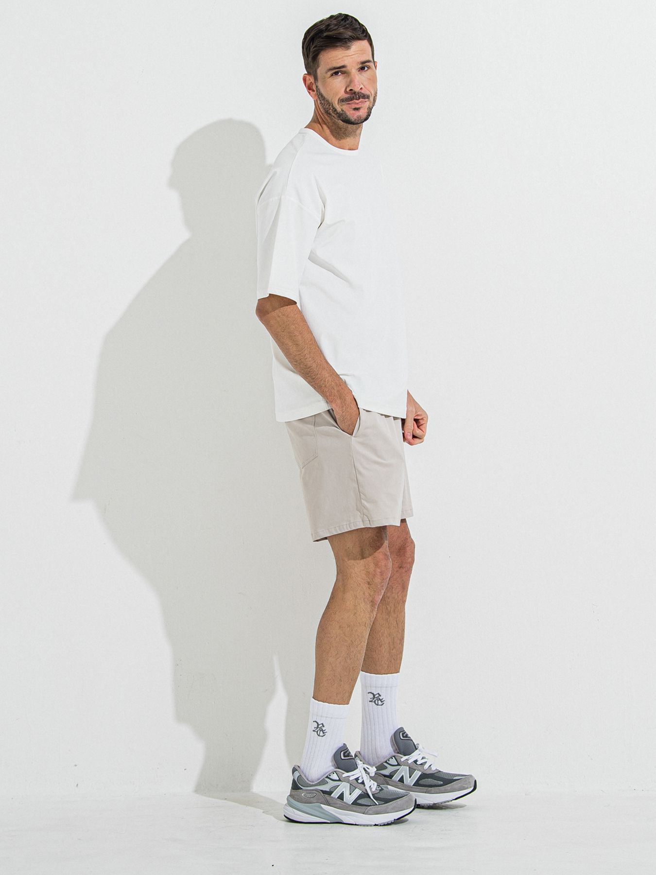 【予約品 】NYLON OVER T /  ナイロンオーバーサイズTシャツ / ホワイト