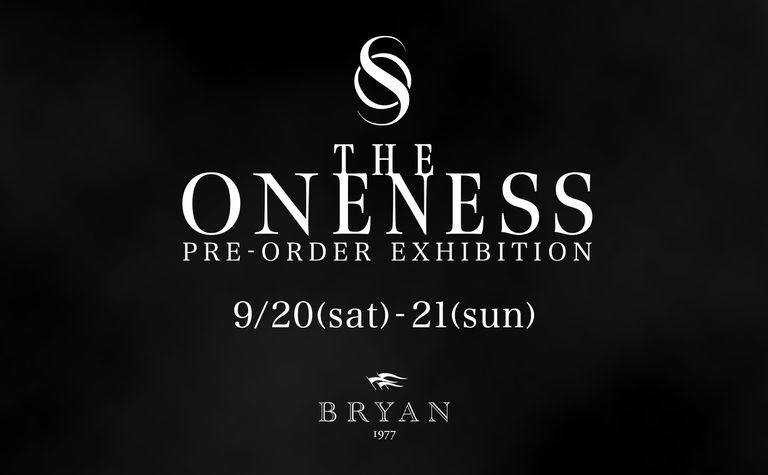 SUGIZOさんのブランド THE　ONENESS 8th受注会決定 9/20（SAT)~21（SUN)