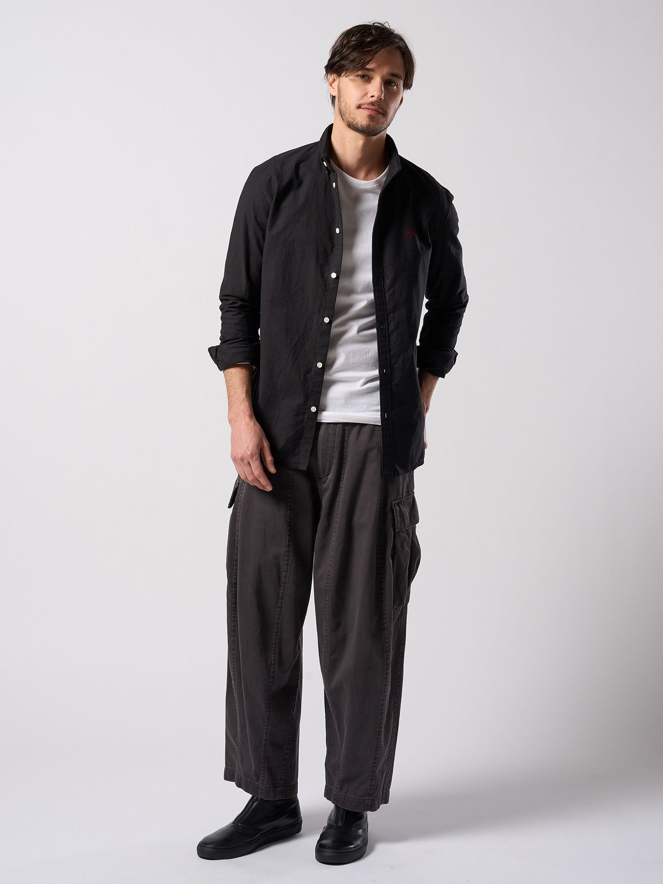 【予約品 4月19日(日) 18時締切】classic B.D shirt / クラシック ボタンダウンシャツ / ブラック