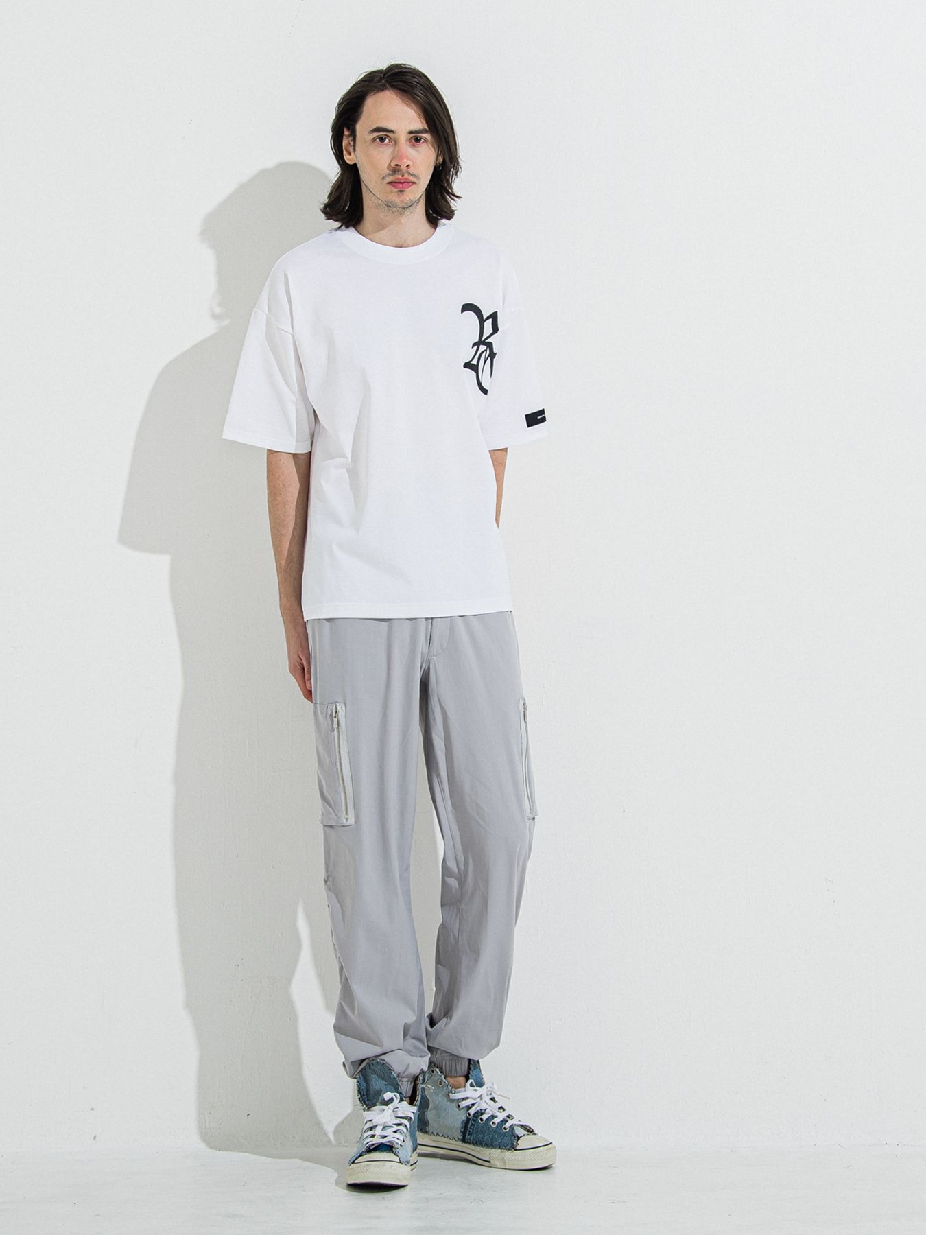 【予約品 】DAVID NYLON CARGO PANTS / デヴィッドナイロンカーゴパンツ / グレー