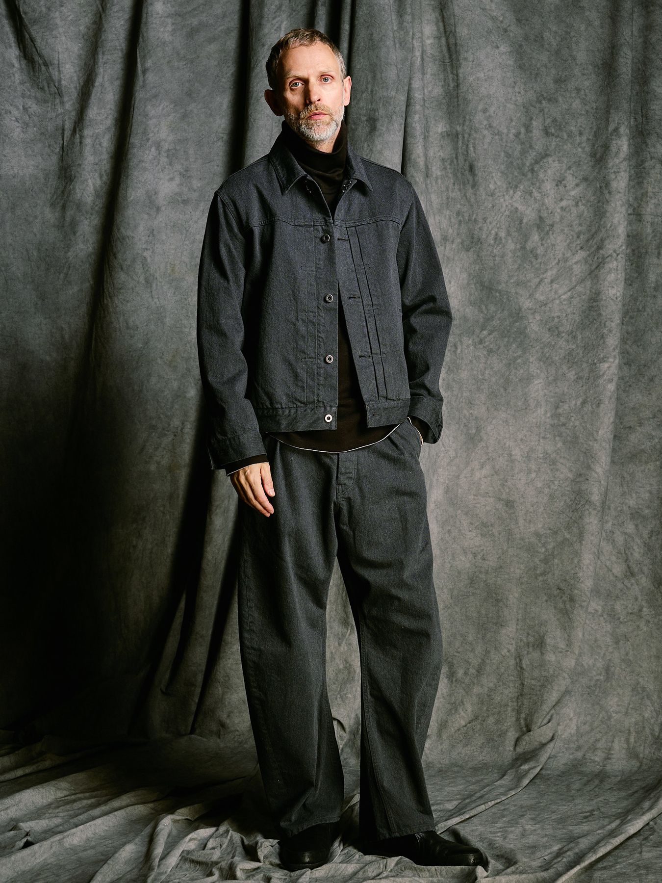 【予約品 4月19日(日) 18時締切】denim jacket type1 (OW) / ワンウォッシュ TYPE1 デニムジャケット / ダストチャコール