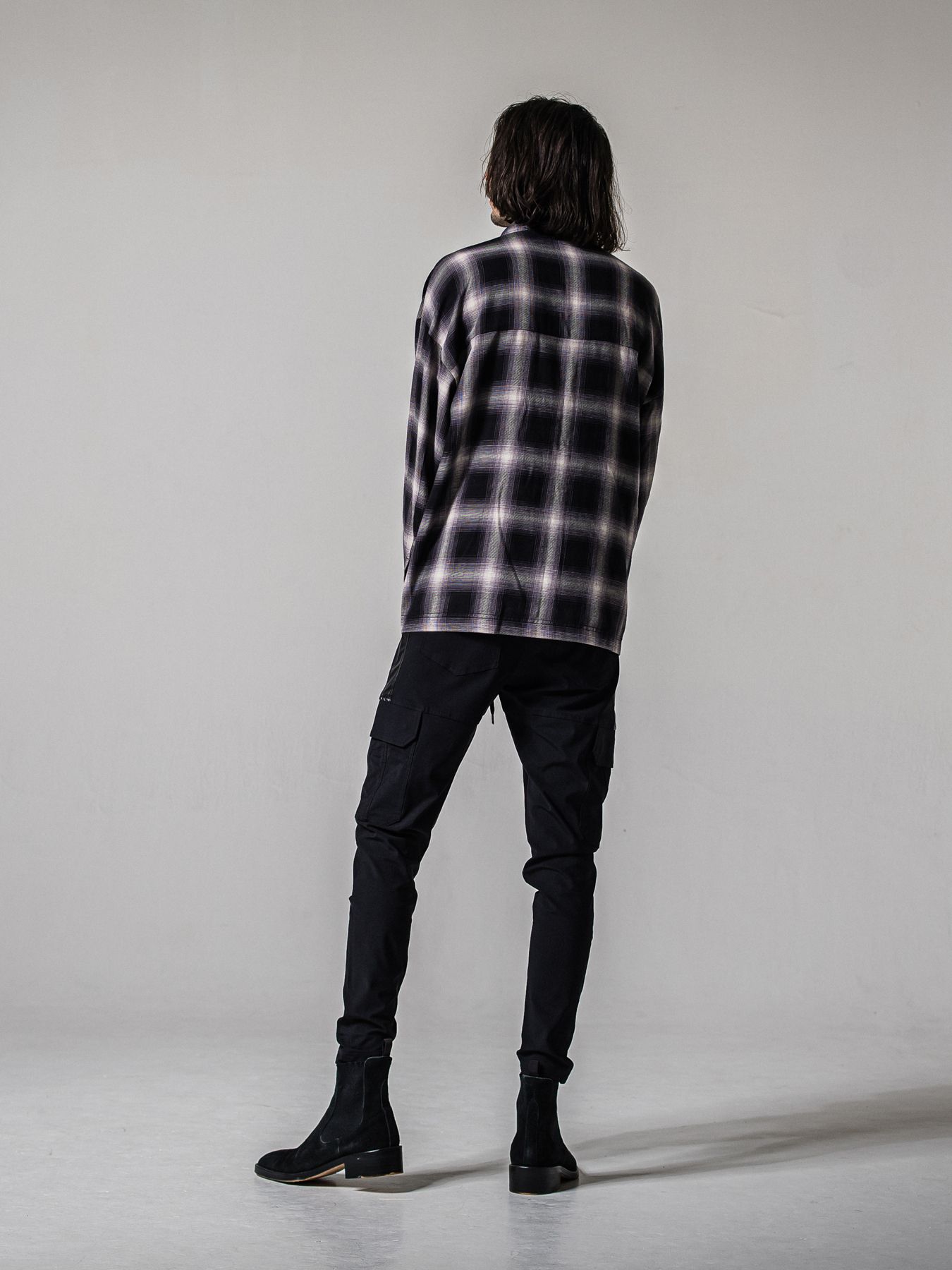 【予約品 11月16日(日) 締切】DARREL CARGO PT / ダレル ナイロンカーゴパンツ / ブラック×ブラック