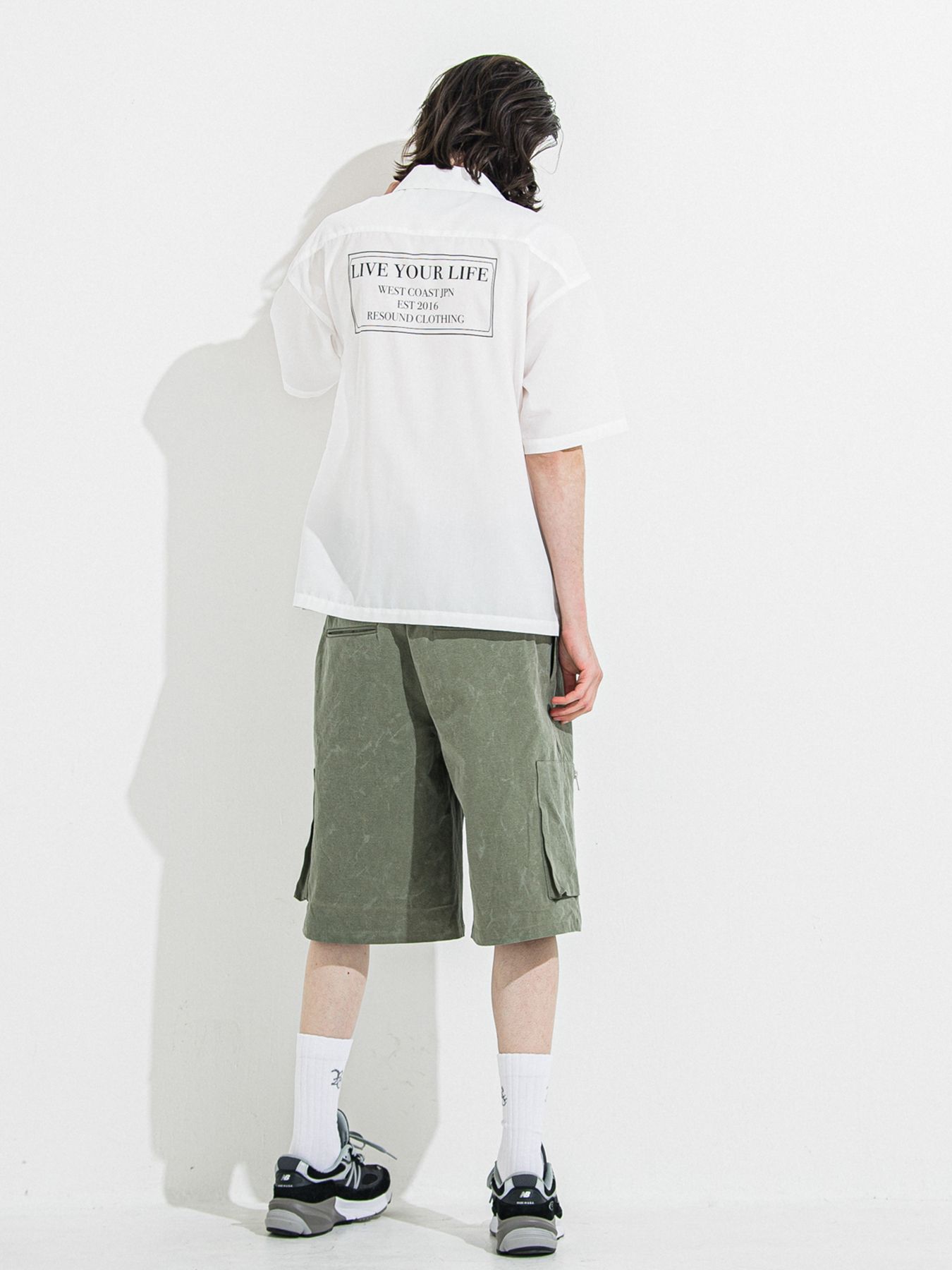 【予約品 】DAVID CARGO HALF PANTS / デヴィッドカーゴハーフパンツ / ヴィンテージカーキ