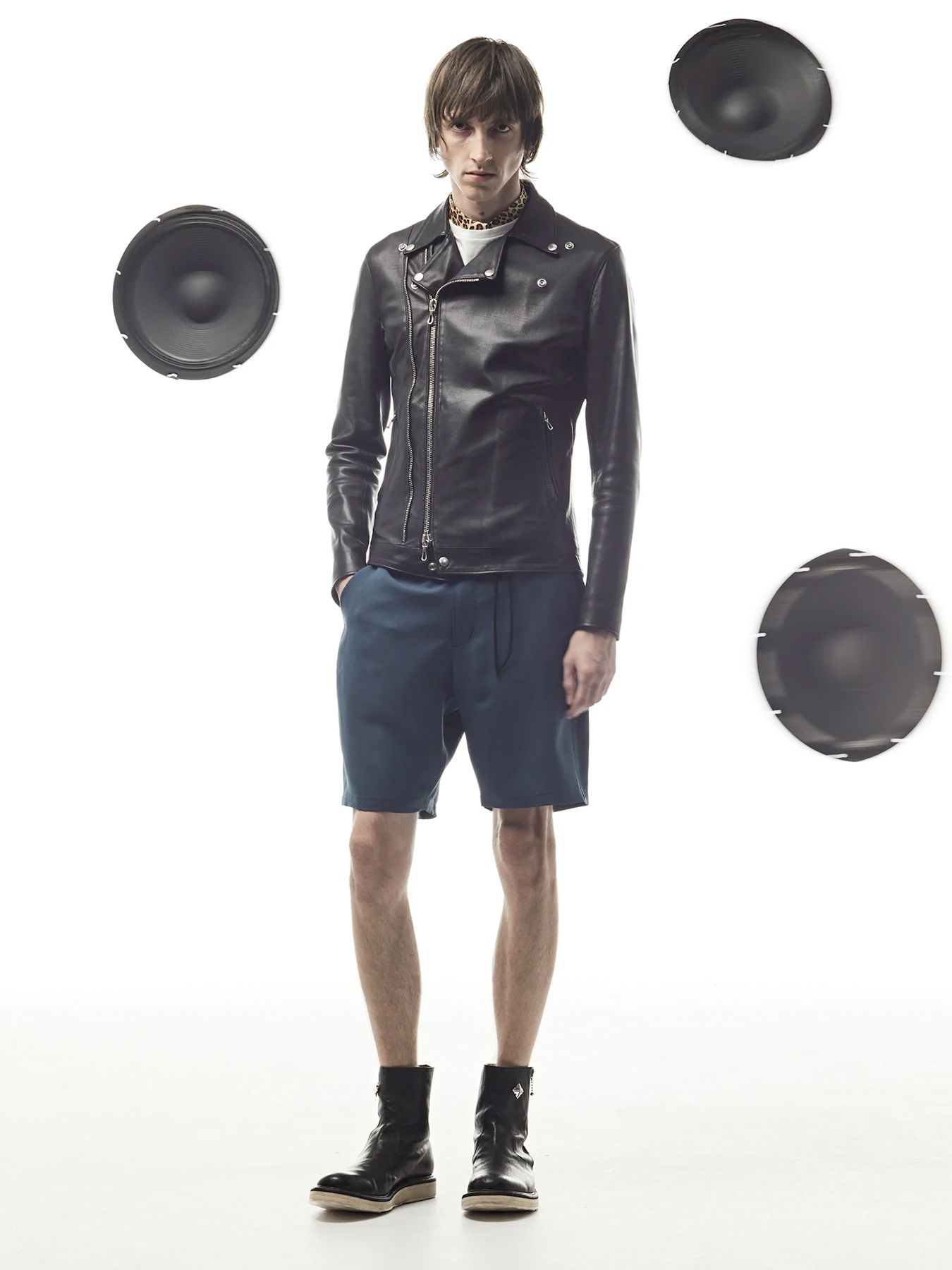 【予約品 4月6日(月) 締切】Oil Calfskin Double Riders / オイルカーフ ダブルライダース / RAVEN