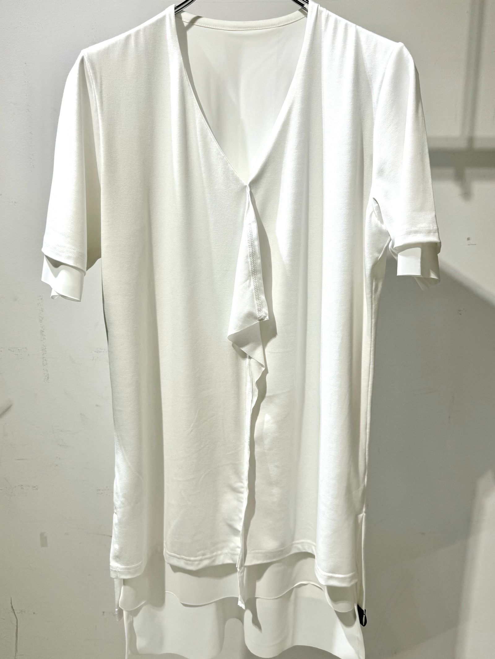 《予約品6/17締め》 FrillLayeredT-Shirt / レイヤードTシャツ / ホワイト