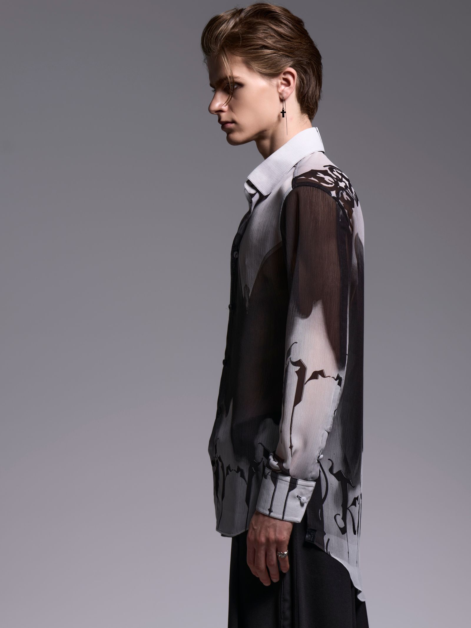 【予約品 1月4日(日) 締切】Shirt / シャツ / ブラック&グレー