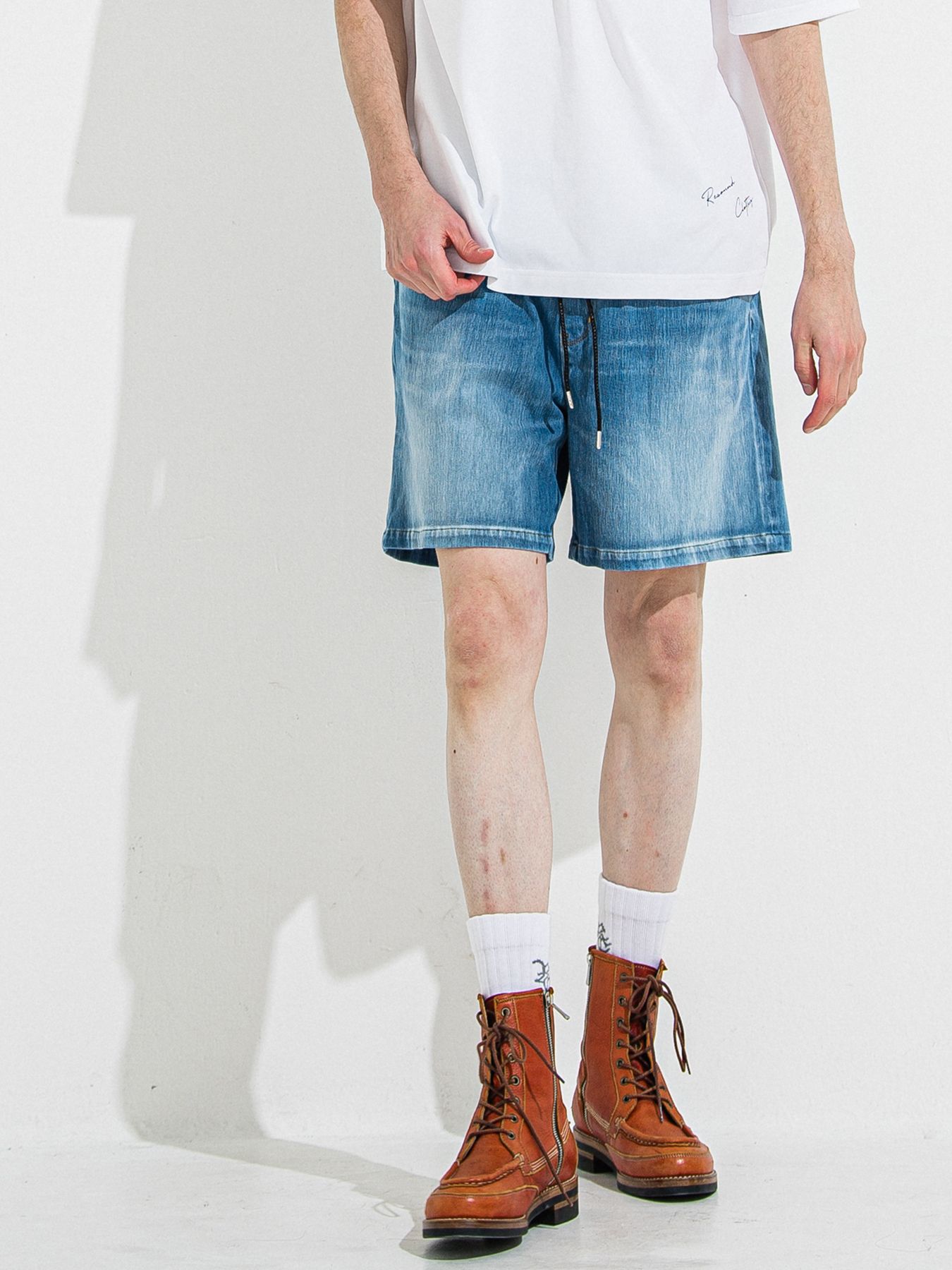 【予約品 】DENIM JERSEY SHORTS / デニムジャージショーツ / ライトインディゴ