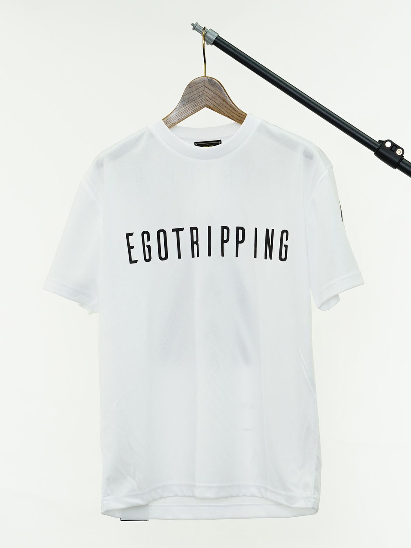 EGO TRIPPING TRAINING TEE / トレーニングウェア / ホワイト×ブラック