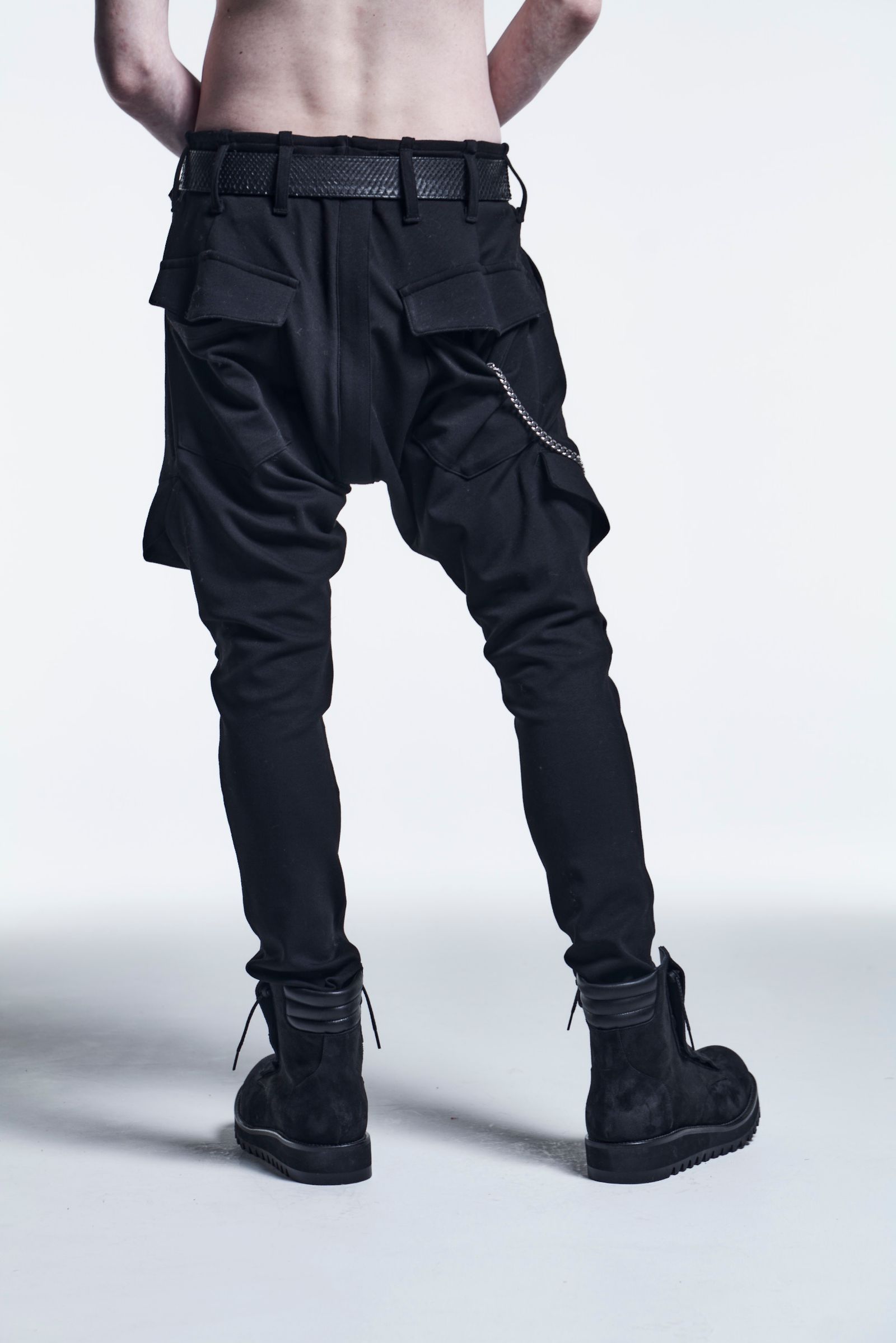 《予約品》 SaruelCargoPants Ponch / Black 【kiryuyrik】 7月入荷予定