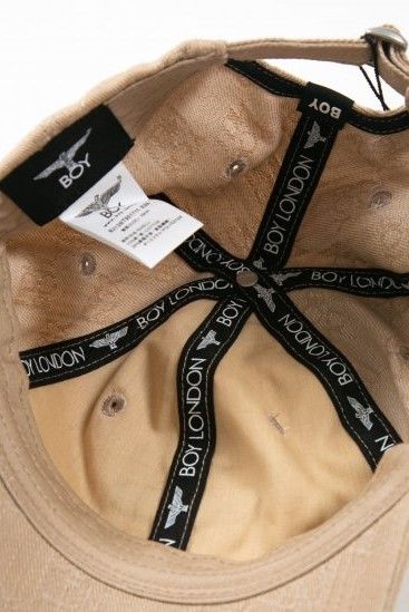 LOGO JACQUARD CAP キャップ / BEIGE 【BOY LONDON】