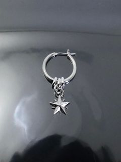 《受注生産》 THIN HOOP [LARGE] with OVAL and 10P STAR /シンフープ L ウィズ オーバル&10ピークススター / 注文から4週間~後入荷予定