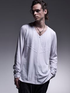 【予約品 7月13日(日) 締切】Cut Tuck T-Shirt / カットタックTシャツ / ホワイト