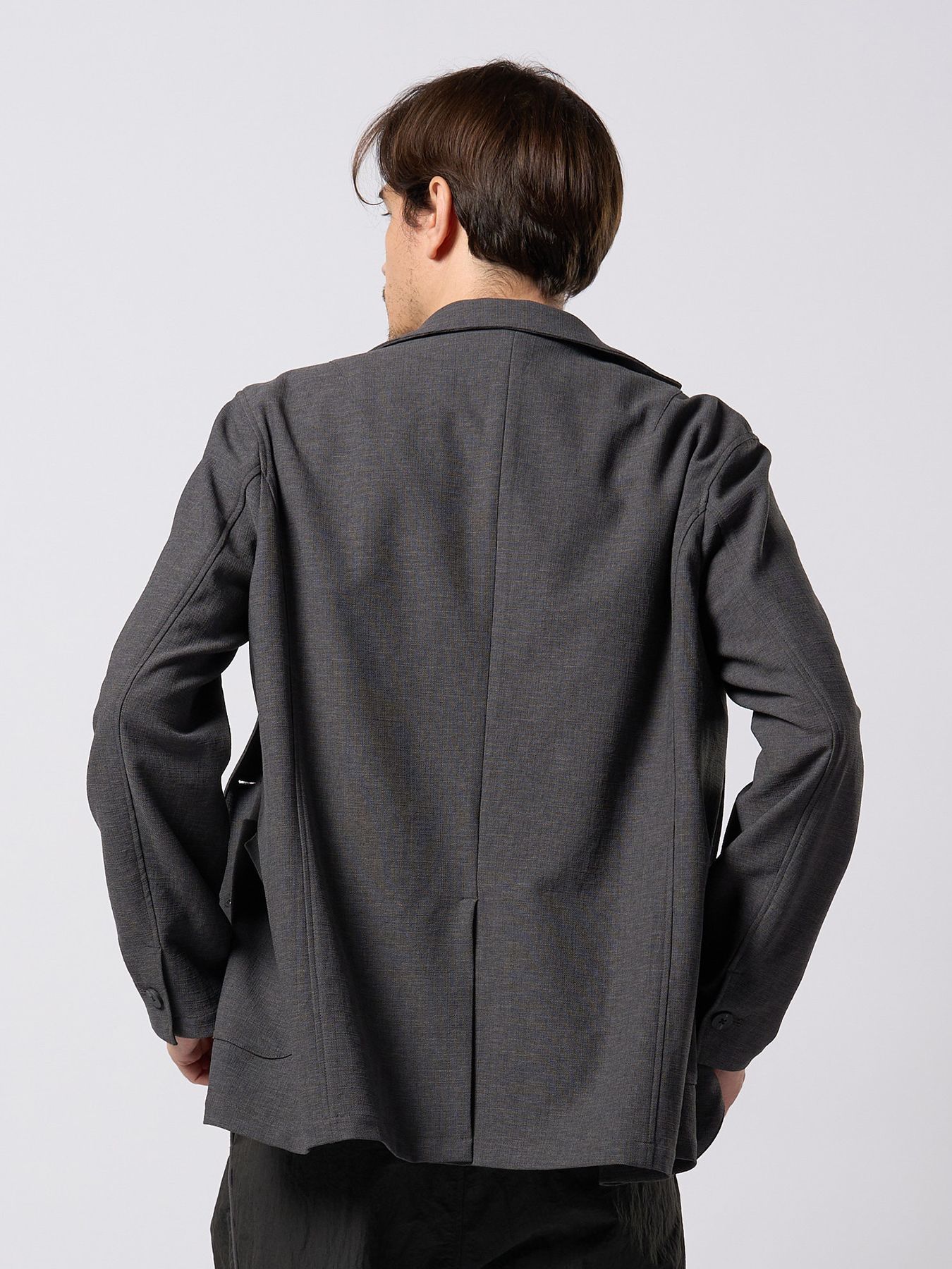 【予約品 9月23日(火) 締切】relax single jacket / リラックス シングルジャケット / チャコール