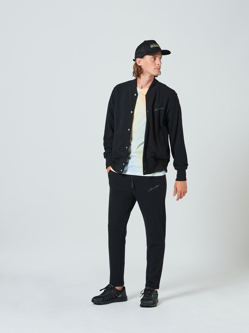 (予約品2023年10月19日18時締め) Sweat Varsity Jacket / スウェットスタジャン / ブラック