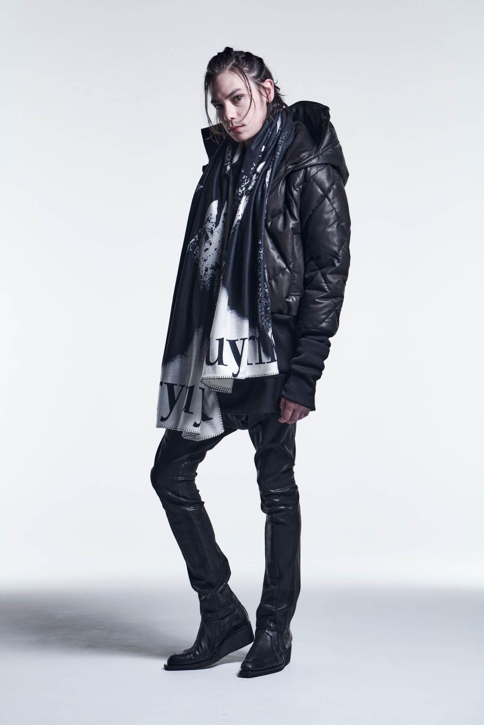 《予約品》 SaruelCurvePants HighTensionJerseyCoating / Black 【kiryuyrik】 10月入荷予定